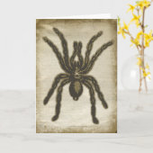 Carte de voeux déplaisante Spider (Fleur jaune)