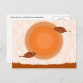 Carte de voeux d'équinoxe d'automne (Devant / Derrière)