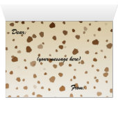 Carte de voeux des Acorns de Thanksgiving (Intérieur Horizontal (Bas))