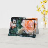 Carte de voeux des amis 3 (Fleur jaune)