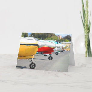 Carte de voeux des avions