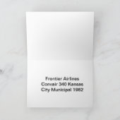 Carte de voeux des avions (Intérieur)