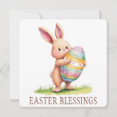 Carte de voeux des Bénédictions de Pâques (Devant)