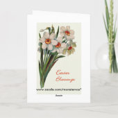 Carte de voeux des Bénédictions de Pâques (Dos)