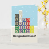 Carte de voeux des blocs du futur chimiste (Fleur jaune)