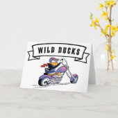 Carte de voeux des canards sauvages du marais (Fleur jaune)