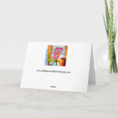 Carte de voeux des chaises tropicales (Dos)