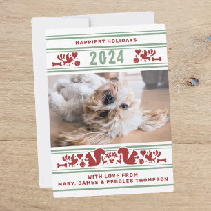 Carte de vœux des choses préférées du chien
