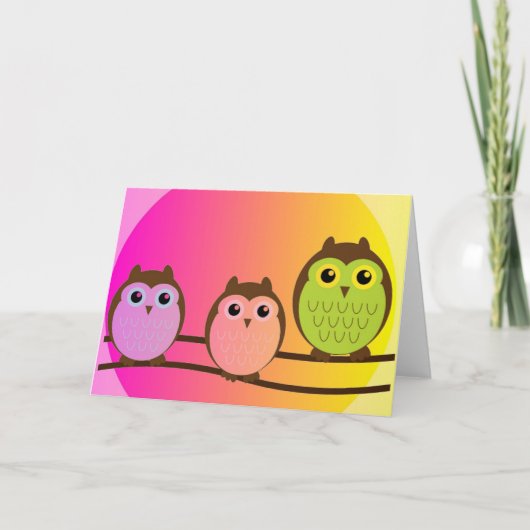 Carte de voeux des Chouettes (Devant)
