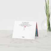 Carte de voeux des Chouettes de Noël mignonnes et (Dos)