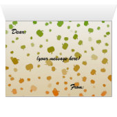 Carte de voeux des Citrouilles de Thanksgiving (Intérieur Horizontal (Bas))