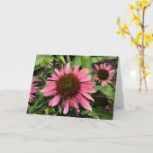 Carte de voeux des Conflowers (Fleur jaune)