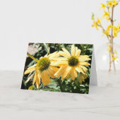 Carte de voeux des Conflowers (Fleur jaune)