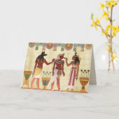 carte de voeux des dieux égyptiens (Fleur jaune)