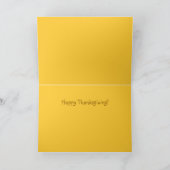 Carte de voeux des dindes Thanksgiving (Intérieur)