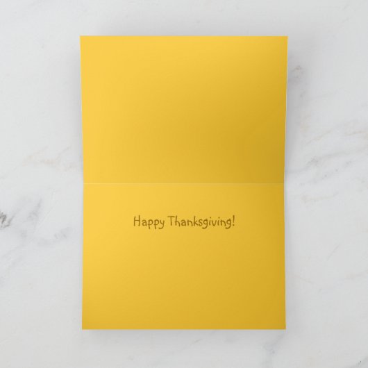 Carte de voeux des dindes Thanksgiving (Intérieur)