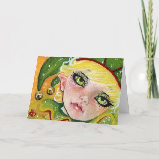 Carte de voeux des elfes de Noël (Devant)