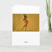 Carte de voeux des femmes d'Afrique (Dos)
