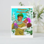 Carte de voeux des Fêtes (Debout devant)