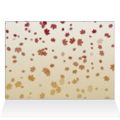 Carte de voeux des Feuilles de l'érable de Thanksg (Intérieur Horizontal (Haut))