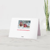 carte de vœux des gnomes d'hiver (Dos)