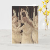 Carte de voeux des grâces de Botticelli trois (Fleur jaune)