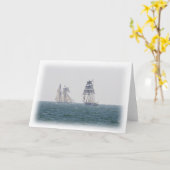 Carte de voeux des grands navires (Fleur jaune)