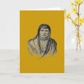 Carte de voeux des Indiens américains (Fleur jaune)