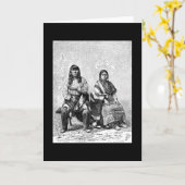 Carte de voeux des Indiens américains (Fleur jaune)