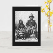 Carte de voeux des Indiens américains (Fleur jaune)