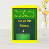 Carte de voeux des infirmières retraitées (Fleur jaune)