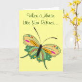 Carte de voeux des infirmières retraitées (Fleur jaune)