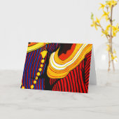 Carte de voeux des Maldives (Fleur jaune)