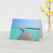 Carte de voeux des Maldives (Fleur jaune)