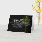 Carte de voeux des meilleurs amis (Fleur jaune)