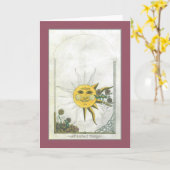 Carte de voeux des objets inachevés (Fleur jaune)