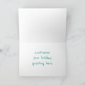 Carte de voeux des ornements de Noël (Intérieur)