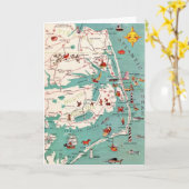 Carte de vœux des plages des Outer Banks (Fleur jaune)