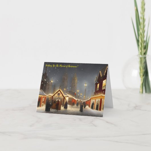 Carte de voeux des plus beaux jours de Noël (Devant)