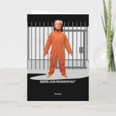 Carte de voeux des prisonniers de Trump (Dos)
