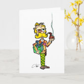 Carte de voeux des professeurs d'anglais (Fleur jaune)