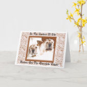 Carte de voeux des soeurs (Fleur jaune)