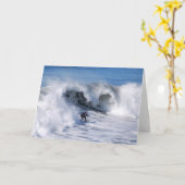 Carte de voeux des surfeurs californiens (Fleur jaune)