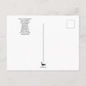 Carte de voeux des symboles d'anniversaire de mars (Dos)