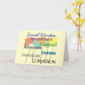 Carte de voeux des travailleurs sociaux (Fleur jaune)