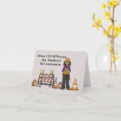 Carte de voeux des travailleuses de la constructio (Fleur jaune)