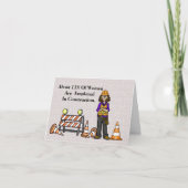 Carte de voeux des travailleuses de la constructio (Devant)