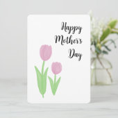 Carte de voeux des Tulipes de la Fête des Mères (Debout devant)