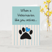 Carte de voeux des vétérinaires retraités (Fleur jaune)