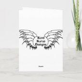 Carte de voeux d'escalade de roche (Dos)